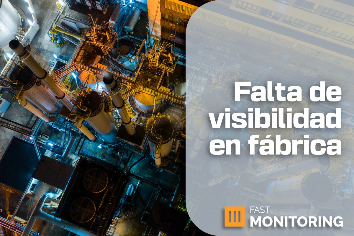 Falta de visibilidad en la fábrica industrial