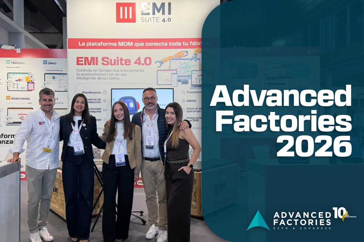 El equipo de EMI Suite 4.0 en Advanced Factories 2026, décima edición del mayor evento de automatización e Industria 4.0 de Europa