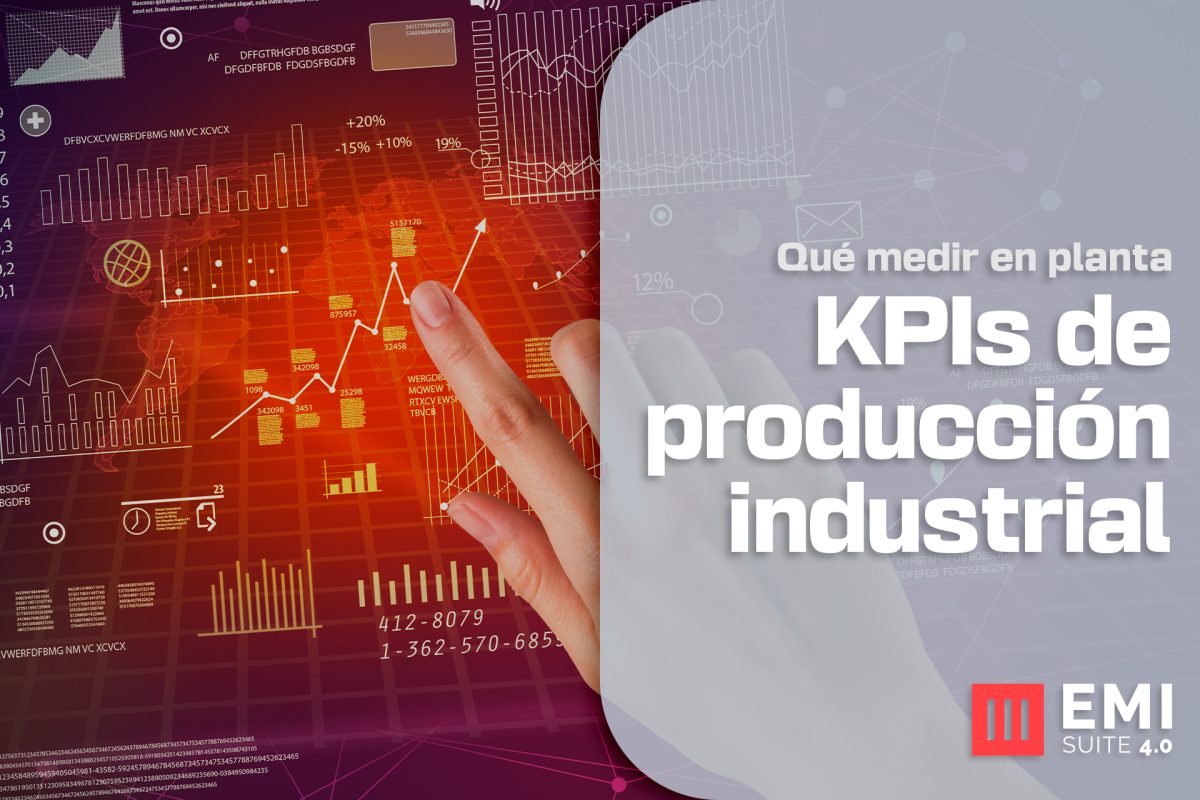 Gráficos y tablas de KPIs de producción industrial monitorizados en tiempo real con EMI Suite 4.0
